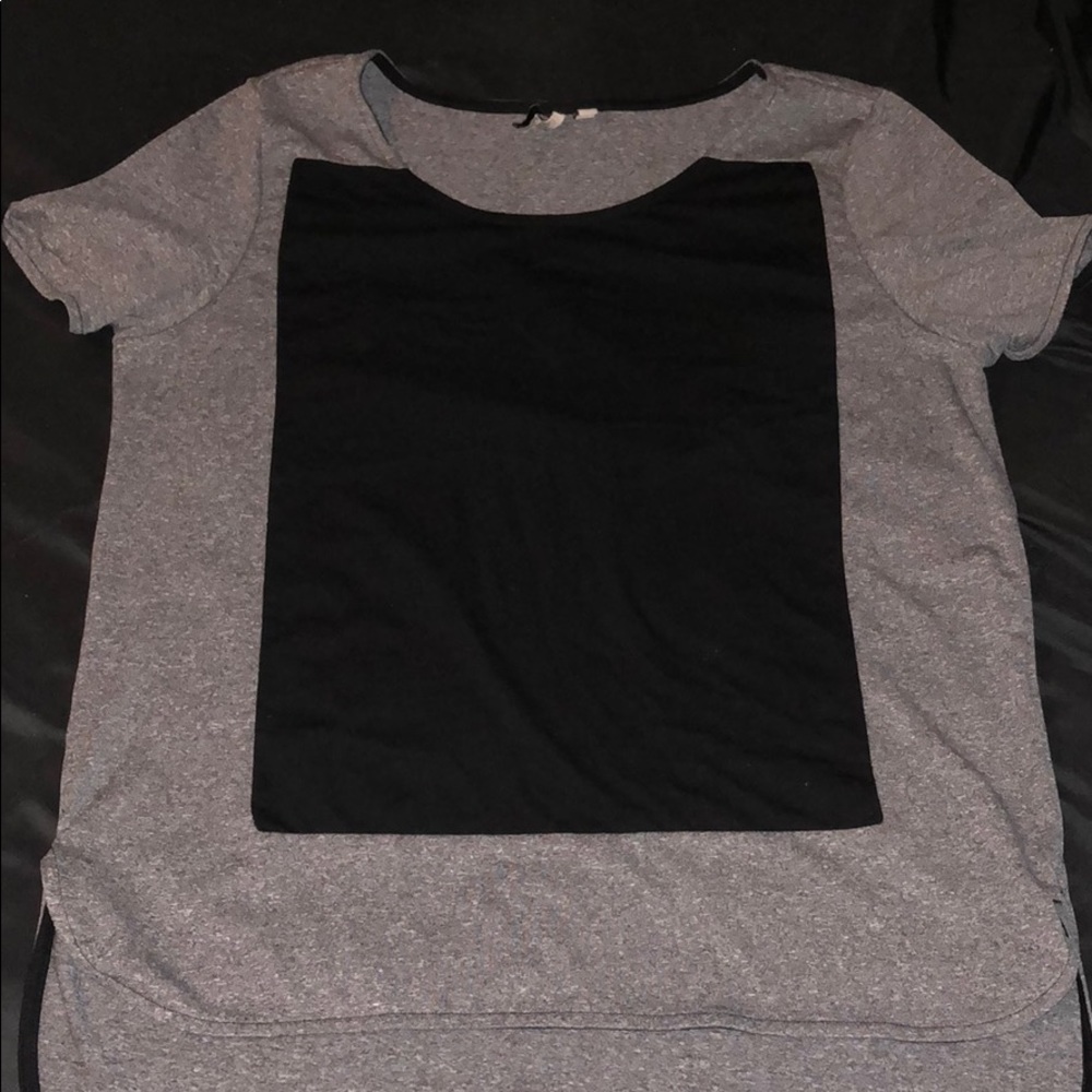 Calvin Klein Gray and Black Top